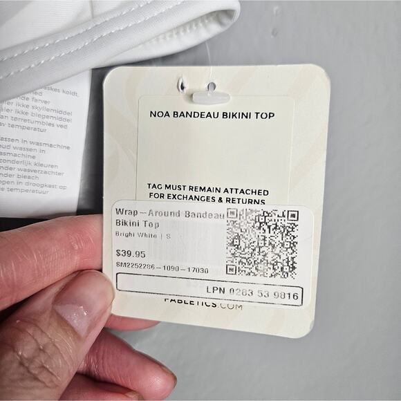 Fabletics bandeau waist wrap swim suit bikini - Picture 5 of 12